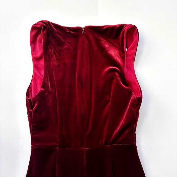 Lulus So Much Magic Berry Red Velvet Maxi Dress | Size XS - Picture 5 of 10